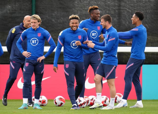 Conor Gallagher, left, is in line to win his fourth cap on Tuesday