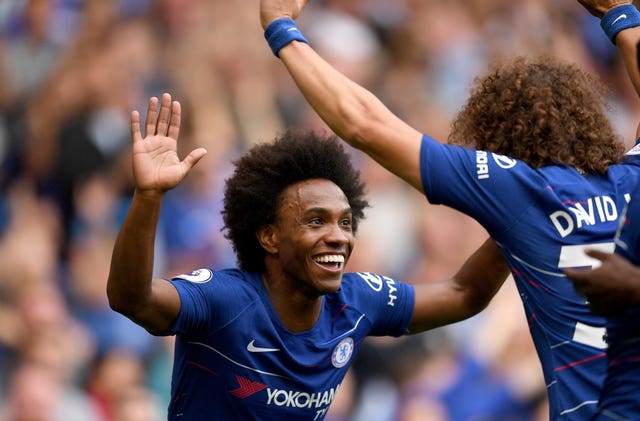 Willian is enjoying playing for Chelsea after a difficult period under Antonio Conte