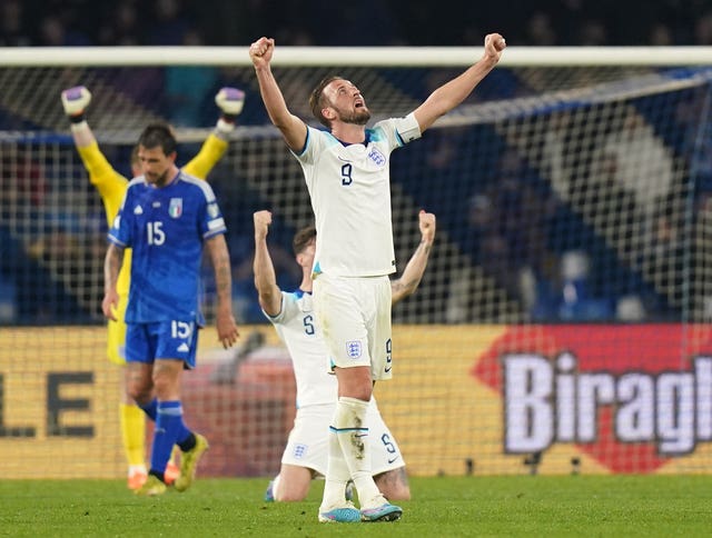 England won 2-1 in Naples earlier this year to take control of their Euro qualification group