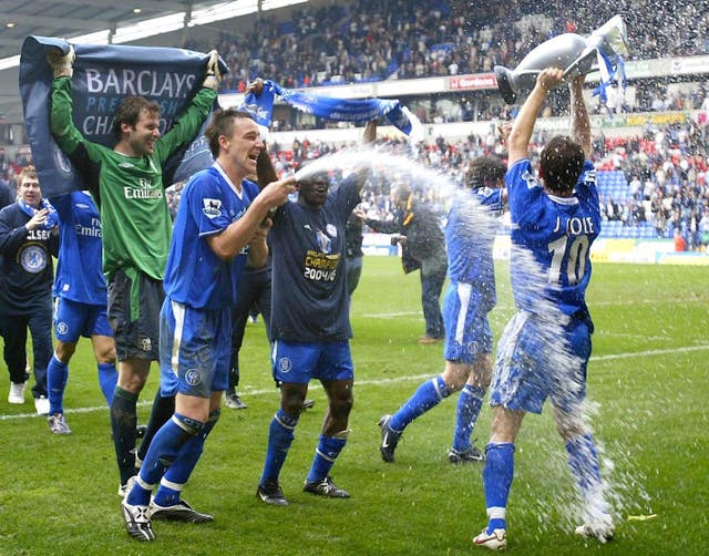 Terry secured his first Premier League title in 2005