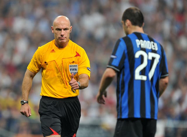 Howard Webb took charge of the World Cup and Champions League finals in 2010