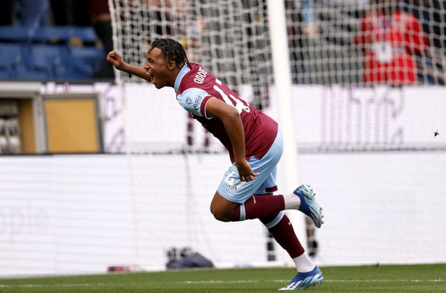 Wilson Odobert celebrates the opening goal