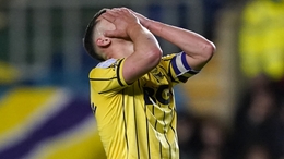 Oxford’s Cameron Brannagan reacts during the draw with Stevenage (Adam Davy/PA)