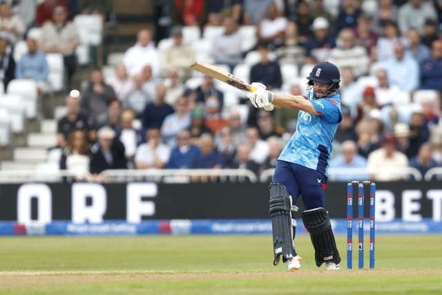 Ben Duckett bats in England's first ODI against Australia