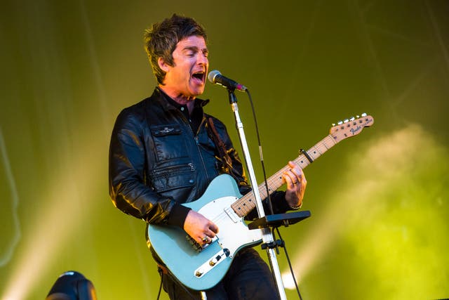 Noel Gallagher performing with the High Flying Birds at the Calling Festival