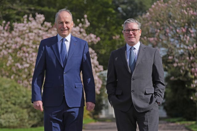 Taoiseach Micheal Martin and Prime Minister Sir Keir Starmer