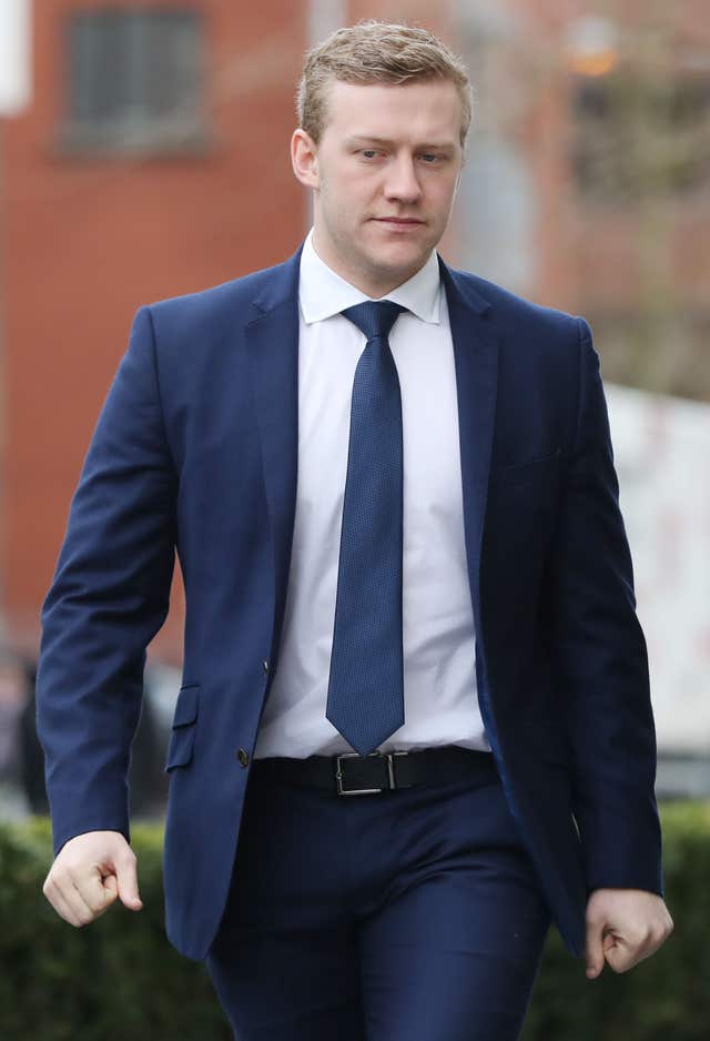 Stuart Olding was acquitted of rape (Niall Carson/PA) 