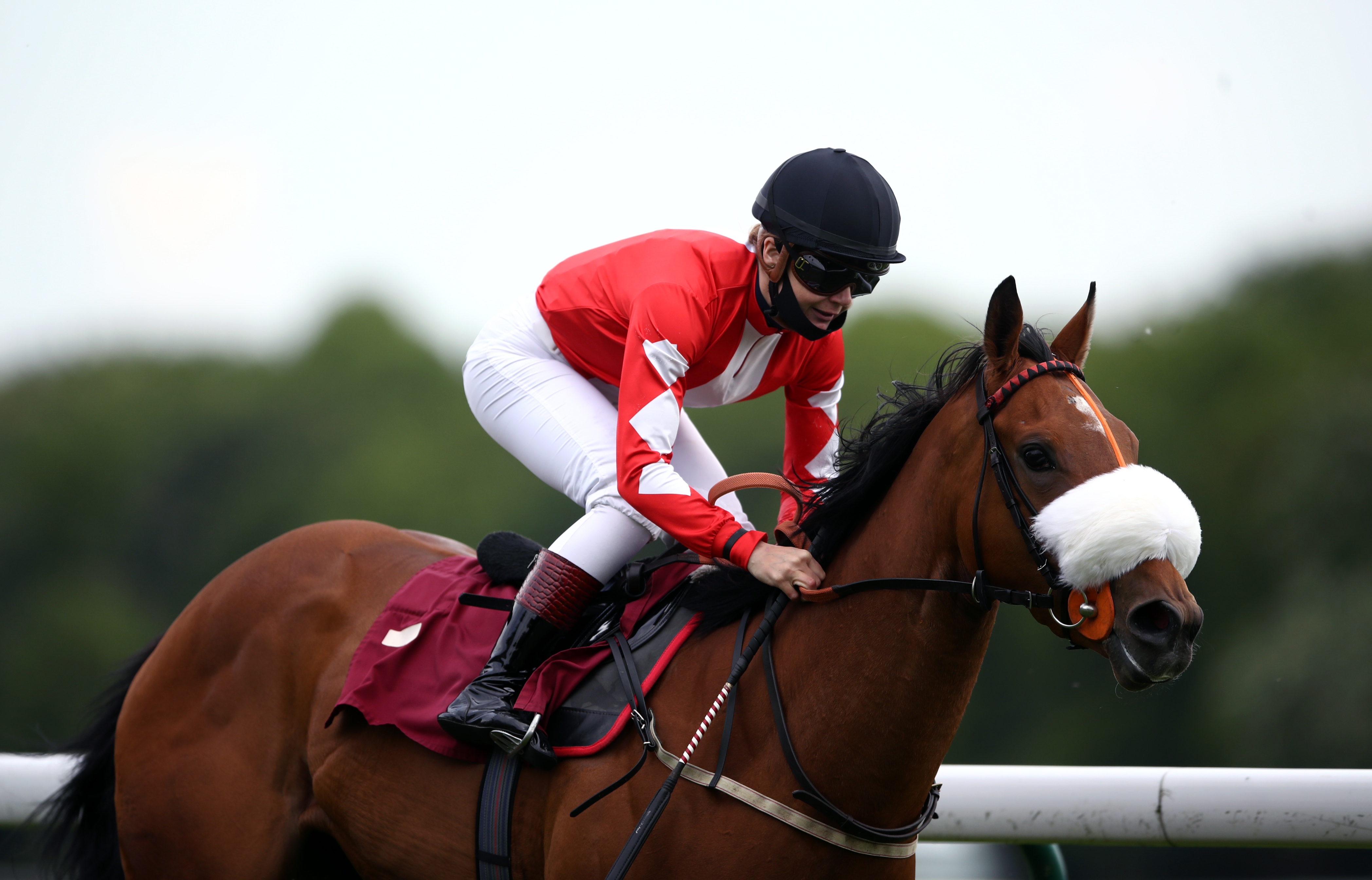 Mo Celita winning her last race at Haydock
