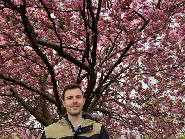 Gareth Honeybone, an NHS surgeon who was diagnosed with cholangiocarcinoma at the age of 27 (Family handout/PA)