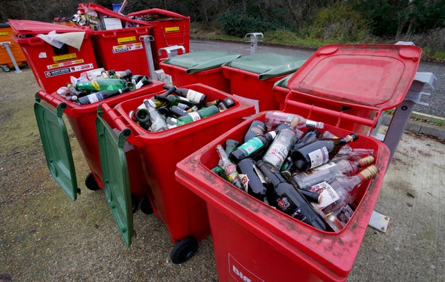 Recycling points after Christmas