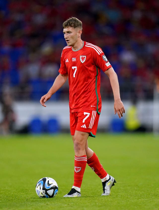 David Brooks in action for Wales