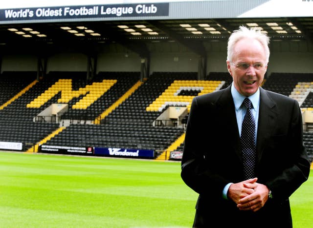 Sven-Goran Eriksson appointed director of football at Notts County