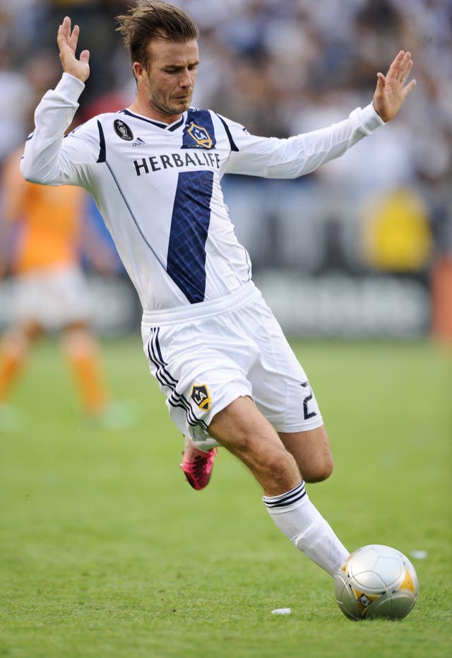 Beckham had a high-profile spell in the US with LA Galaxy