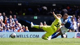 Ipswich’s Wes Burns scores his side’s first goal (Zac Goodwin, PA)