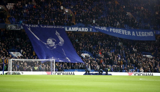 Lampard was given a warm welcome on his return to Stamford Bridge