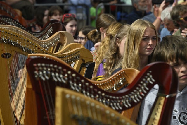 Performers at Fleadh Cheoil na hÉireann 2026 in Belfast