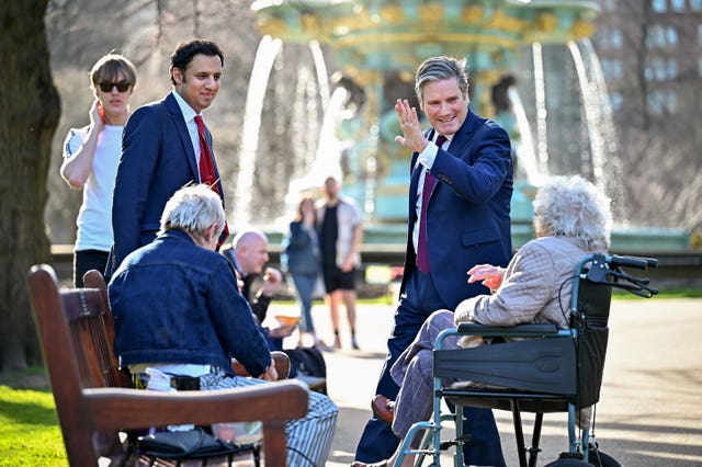 Keir Starmer visits Edinburgh