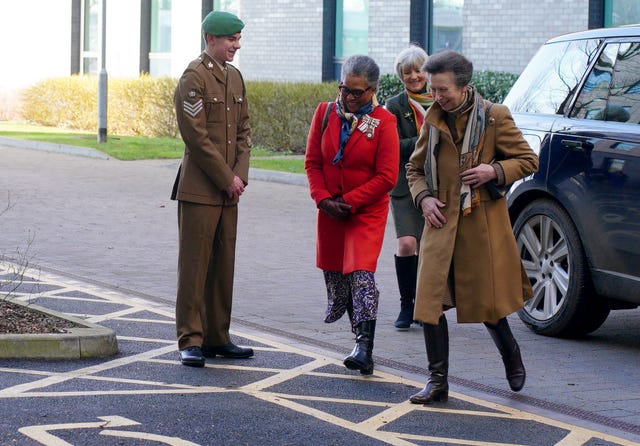 Anne arrives for a visit to Southmead Hospital after driving herself to the engagement 