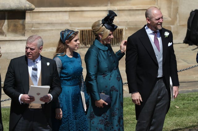 Zara and Mike Tindall at the royal wedding