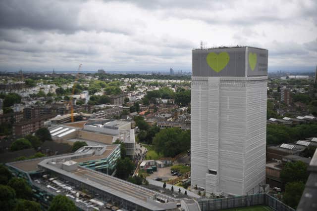 The Grenfell Tower blaze claimed 72 lives (Victoria Jones/PA)