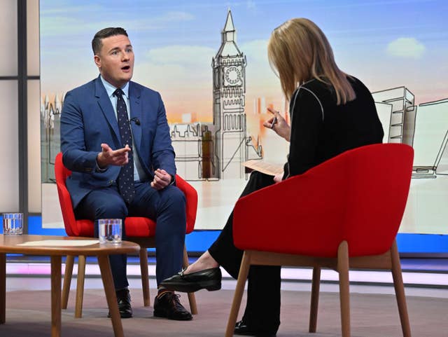 Wes Streeting answers questions from Laura Kuenssberg