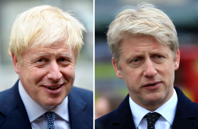 Boris Johnson (left) and Jo Johnson