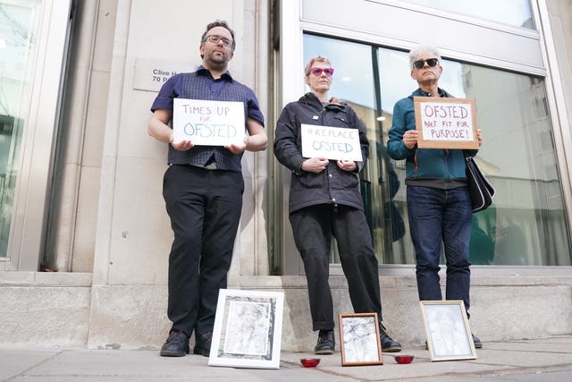 Ofsted protest