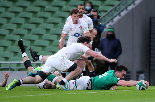England were outclassed by Ireland in Dublin (Niall Carson/PA)