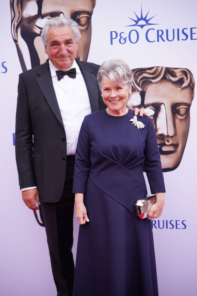 Jim Carter and Imelda Staunton attending the Bafta Television Awards 2023