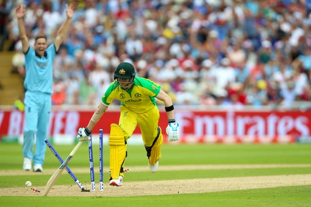 Steve Smith was run out by Jos Buttler