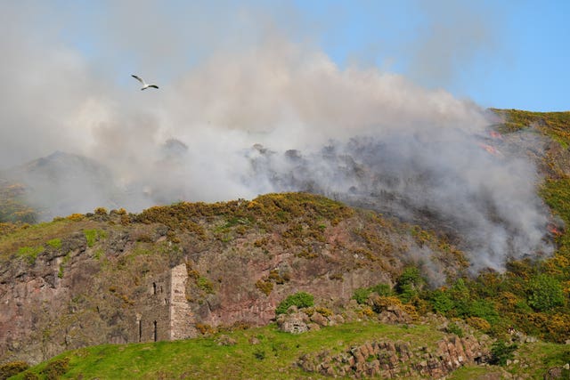 Holyrood Park fire