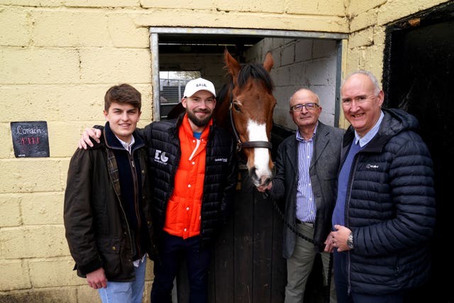 Cameron Sword, Thomas Kendall, Keith Garwood and Gary Scott are four of the seven Ramblers