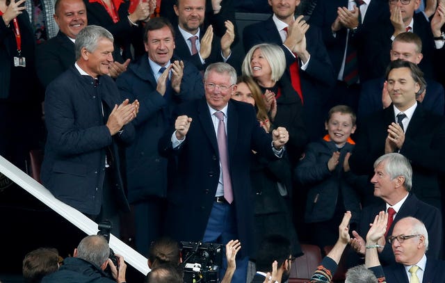 Sir Alex Ferguson returned to Old Trafford for the first time since having emergency brain surgery in May 