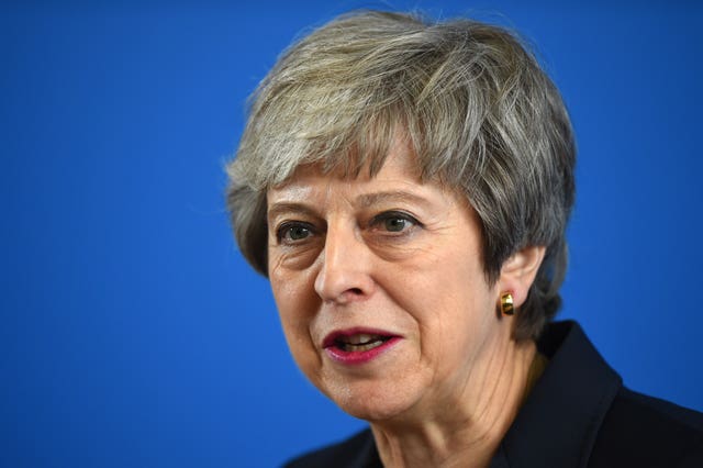 Theresa May said it is important for victims of sexual assault and abuse to know that the NHS is there for them (Andy Buchanan/PA)