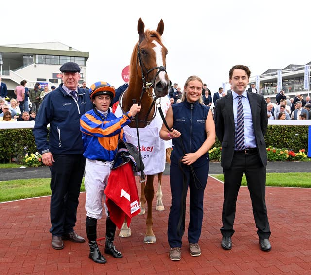 Action and jockey Wayne Lordan after winning the Whiriskey Refrigeration Irish EBF Maiden