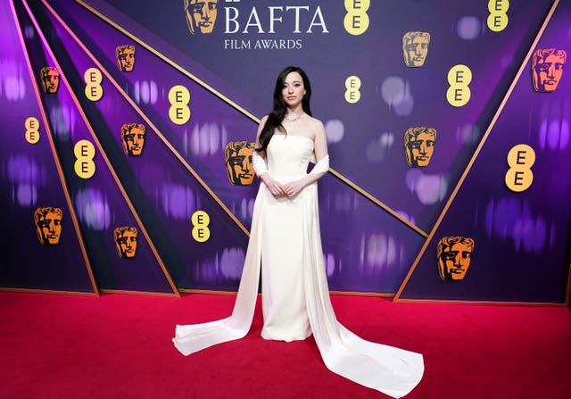 Mikey Madison attending the 78th British Academy Film Awards at the Royal Festival Hall, Southbank Centre, London