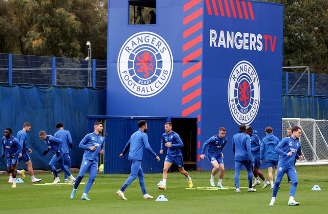 A Rangers training session