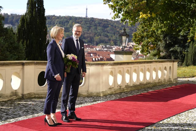 Liz Truss at Prague summit