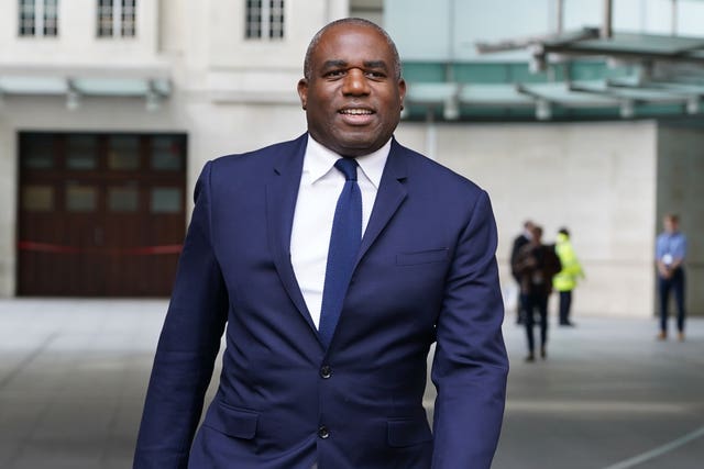 Foreign Secretary David Lammy