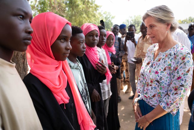 Duchess of Edinburgh meets women in Chad