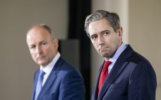 Micheal Martin and Simon Harris