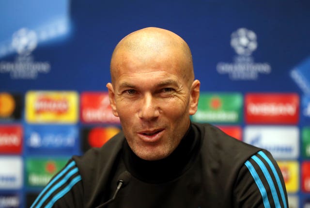 Zinedine Zidane guided Real Madrid to Champions League glory in 2015-16 and 2016-17 (Adam Davy/PA).