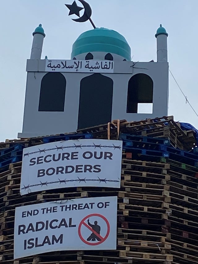 The Moygashel bonfire