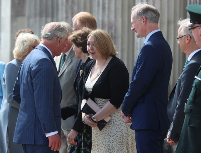 The Prince of Wales meeting Northern Ireland Secretary Karen Bradley