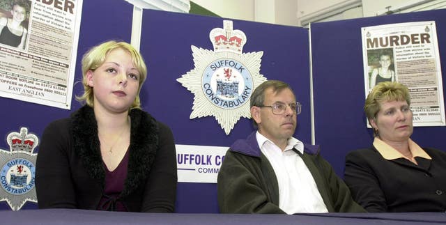 Victoria's parents Graham and Lorinda Hall (right) and best friend Gemma Algar (left) making an appeal