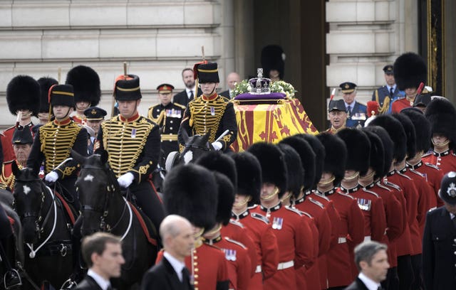 The ceremonial procession