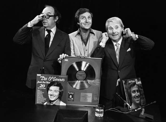 Des O’Connor with Eric Morecambe and Ernie Wise 