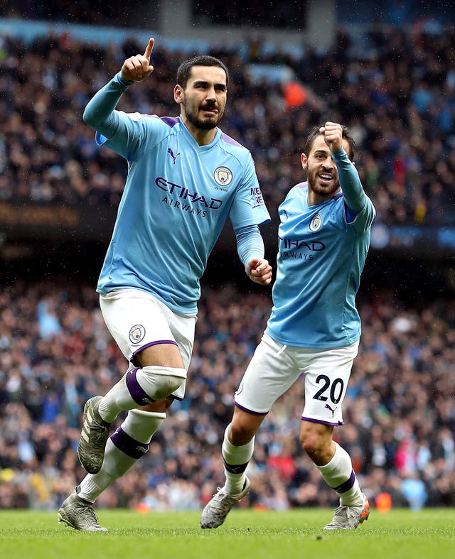 Gundogan was also on target against Villa