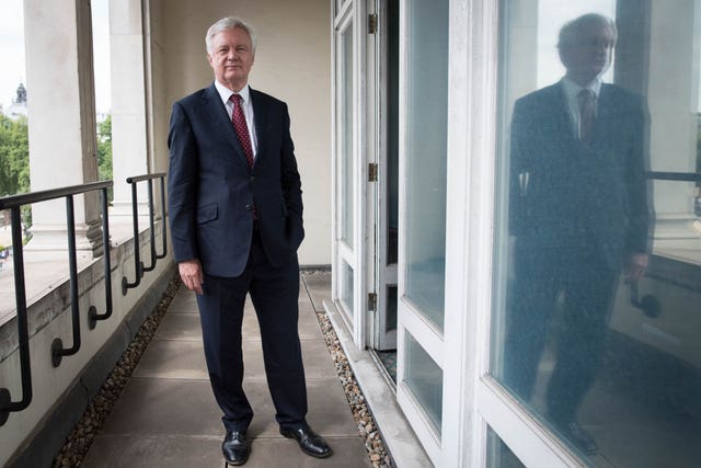 David Davis urged Cabinet ministers to exert their authority on the Brexit issue (Stefan Rousseau/PA)