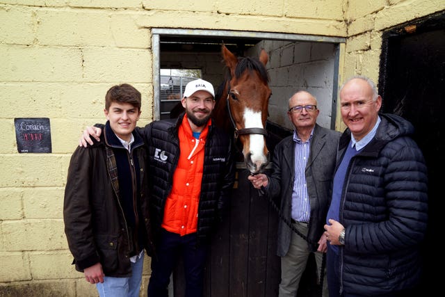 Cameron Sword, Thomas Kendall, Keith Garwood and Gary Scott, co-owners of Corach Rambler 